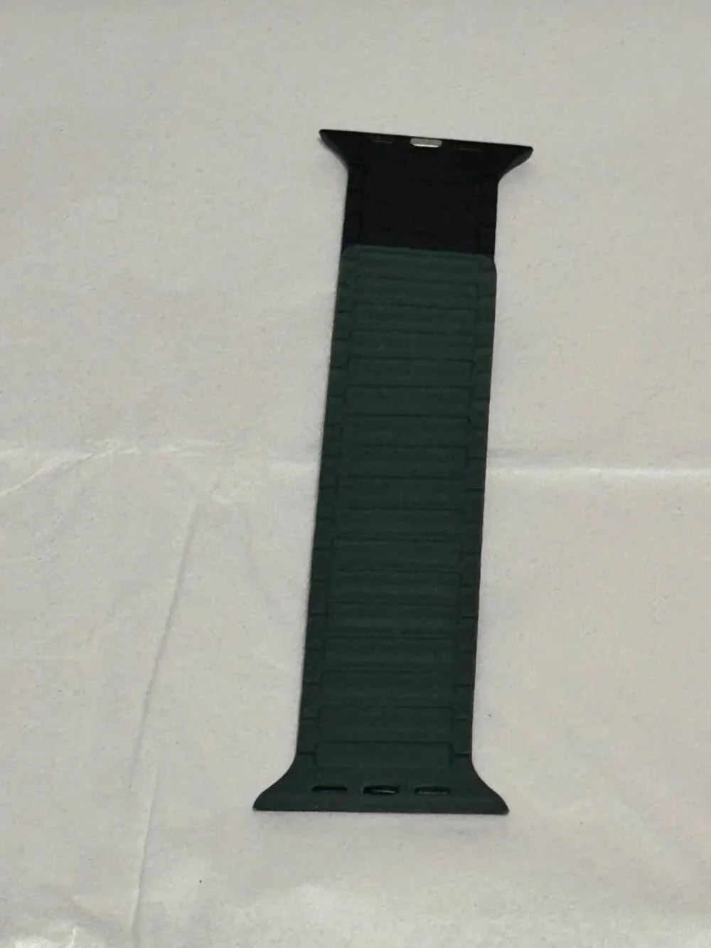 Apple Watch Ultra 2 Band Compatible Silicone Magnetic Link Strap Green/Black